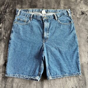 Full Blue Mens Denim Shorts Medium Wash 100% Cotton Size 38 Jorts